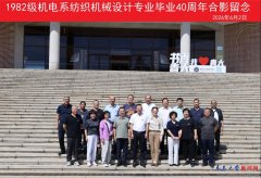 我校1982级机电系纺织机械设想专业的15名
